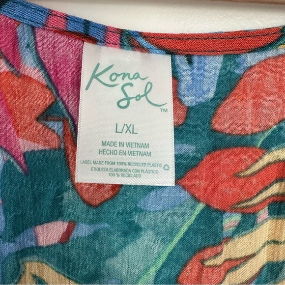Kona Sol Tie Front Swim Cover-up - Picture 5 of 6